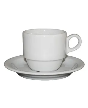 Krat met 25 Koffie kopje incl. schotel en lepel