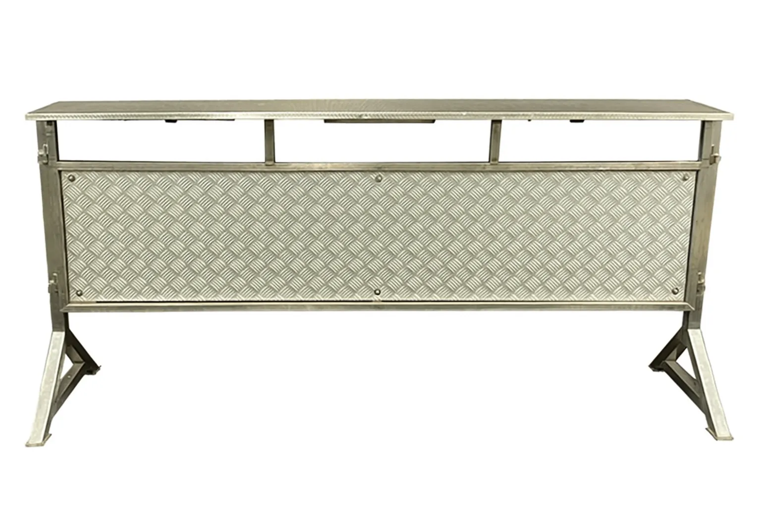 Voorzetbar 2 meter RVS