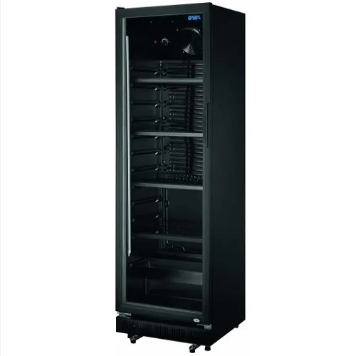 Glasdeurkoelkast 2,05 ZWART