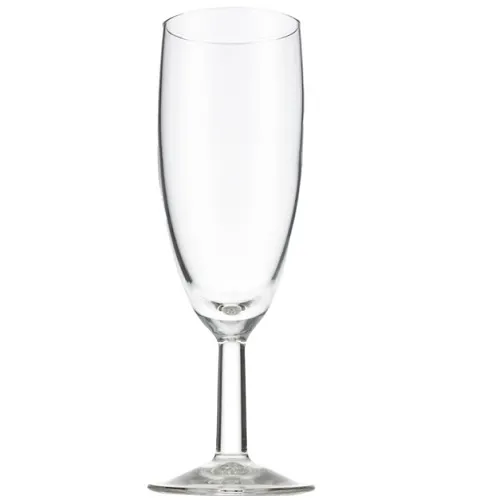 Krat met 49 Champagne flûtes